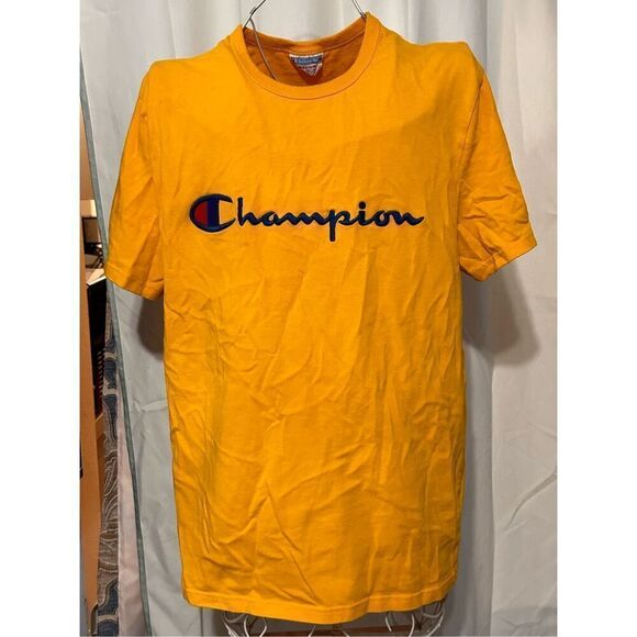 Champion Other - Champion Men's Heritage Short Sleeve T-Shirt: Yellow/Blue - MEDIUM Good Conditio